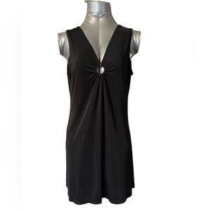 Slinky lightweight little black dress Size XL